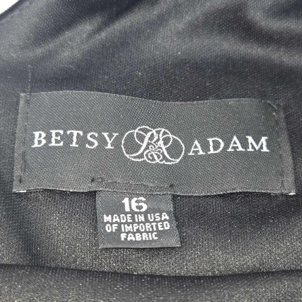 Betsy Adam Velvet Cocktail Dress 16 Black Capelet Evening Gown Dark Romantic - Picture 2 of 16